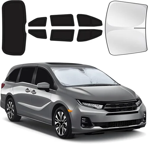 Vista 44 de Parasoles para ventanas de auto para bebé, 4 unidades de 20 x 12 pulgadas, adherencia estática, cubiertas para ventanas laterales, frontales