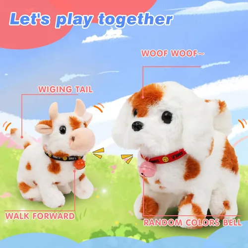 Vista 81 de Hopearl - Juguete de peluche electrónico interactivo de conejo con orejas LED, sonidos y movimientos; camina, se menea e ilumina las orejas, mueve