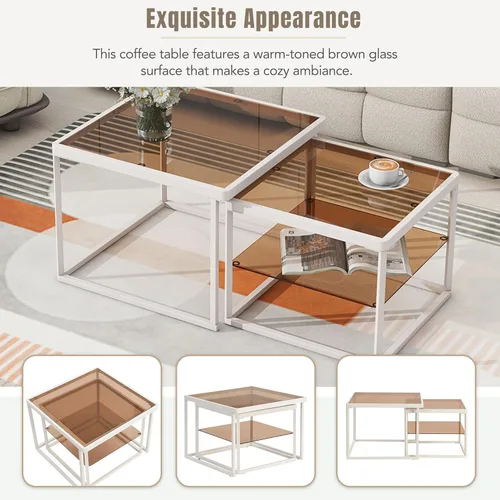 Vista 146 de Mesa auxiliar elevable, mesa auxiliar multifuncional con estantes abiertos, mesa de comedor moderna para sala de estar, oficina en casa (negro #004)