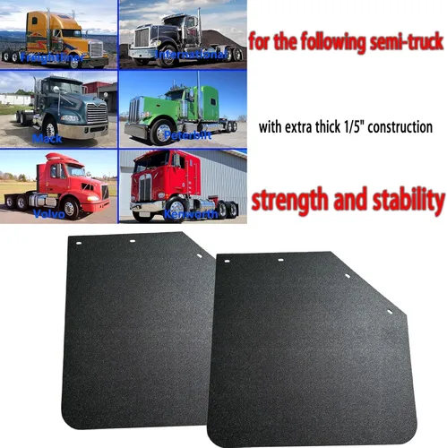 Vista 3 de BST BSSP 2 piezas Nuevo Guardabarros Universal de Lodo de Ángulo de Polímero de Alta Resistencia para Guardabarros de Semi-Camión 61 * 61 cm