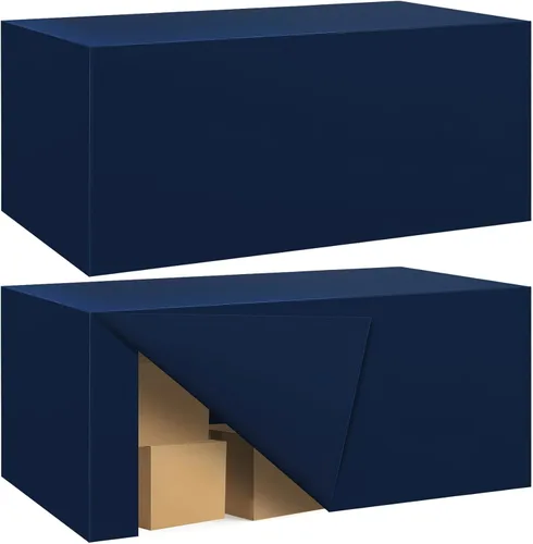 Vista 61 de Paquete de 2 manteles ajustados para mesa rectangular de 4 pies, 48 x 24 pulgadas, cubiertas de mesa verde manzana, tela de poliéster resistente al