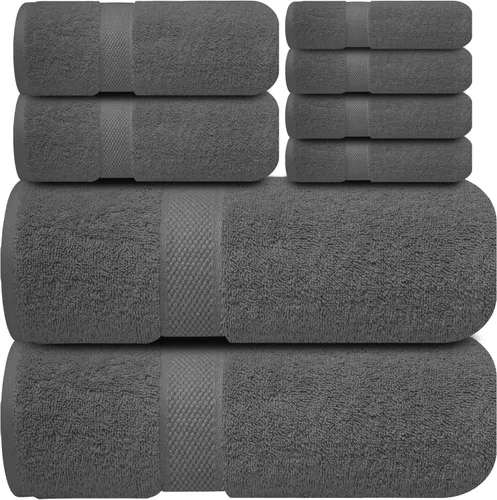 Vista 50 de Infinitee Xclusives Paños de lavado de 100 % algodón de alta calidad para ducha, paquete de 4, 12 x 12 pulgadas, altamente absorbentes, para baño