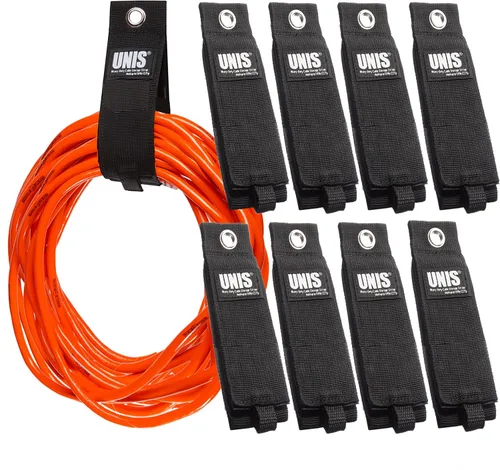 Paquete de 8 cables de extensión grandes de 13 pulgadas para cables extensibles, organizador para cable, manguera, cable de alimentación y cuerda