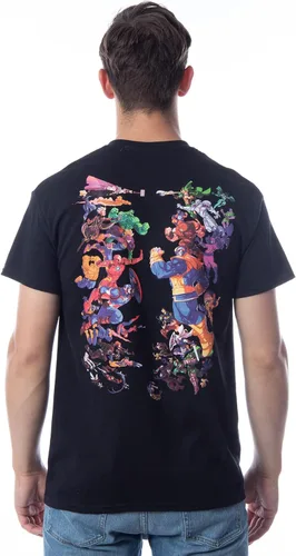 Marvel - Camiseta de manga corta con cuello redondo para hombre, diseño de los Vengadores de los Vengadores