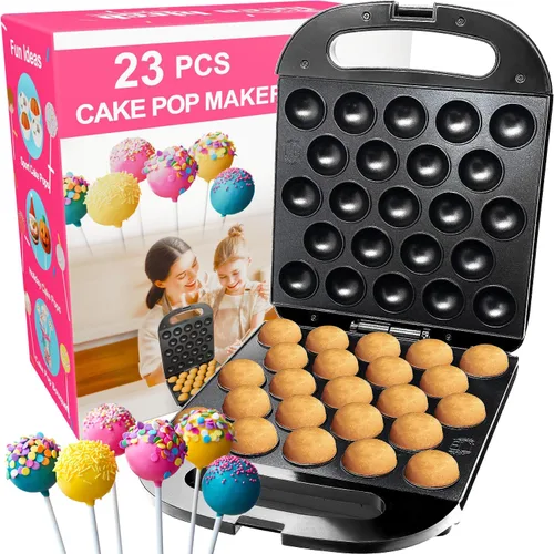 Máquina para hacer 23 cake pops – Máquina eléctrica antiadherente, calentamiento rápido, fácil de usar para niños, cumpleaños, fiestas, aperitivos,