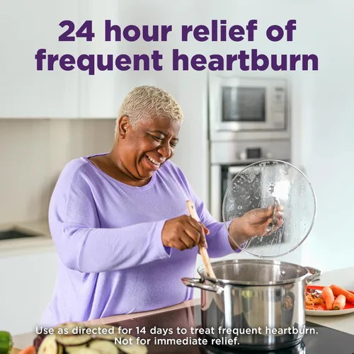 Vista 3 de Yaxa Basic Care Omeprazol - Tabletas de liberación retardada de 20 mg, menta fresca, reductor de ácido, trata la acidez estomacal frecuente, 14