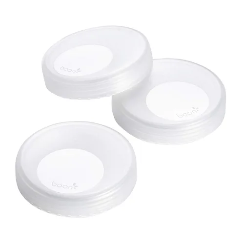 Boon Nursh Tapas de almacenamiento de leche materna, hechas para biberones Boon Nursh, tapas para contenedor de viaje de fórmula, esenciales para