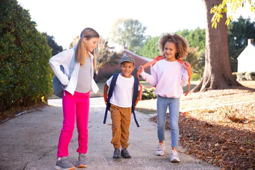 Vista 3 de Hanes Ecosmart - Camiseta de manga corta y cuello redondo para niño (5 unidades)