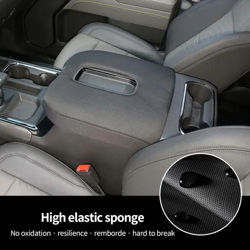 Vista 6 de Hoolcar Funda para reposabrazos de consola central, compatible con Chevrolet Silverado y GMC Sierra 2019-2023, Chevy Suburban 2020-2023, accesorios
