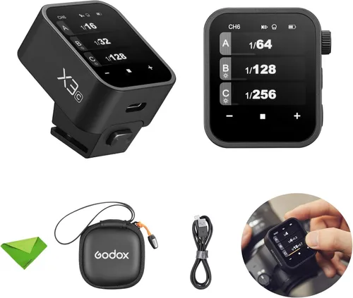 Godox X3-C X3C X3 C Pantalla táctil TTL Disparador de flash inalámbrico para Canon, 2.4GHz inalámbrico, sincronización de alta velocidad, pantalla
