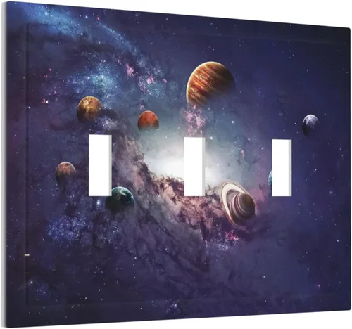 Vista 116 de Cubierta de placa de pared dispositivo duplex de 1 banda de mármol abstracto en arte interruptor de luz de salida eléctrica de cara fluida azul