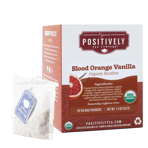 Vista 134 de Organic Positively Tea Company, Bolsas de té herbal de hibisco, 100 unidades, bolsas de té ecológicas, sin OGM