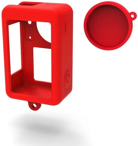 Vista 7 de Compatible with DJI Action 3 Anti-Scratch Camera Silicone Case Protective Case Silicone Case for DJI Action 3 Anti-Scratch Camera Accessories Blue