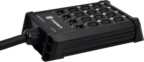 Vista 2 de PRORECK Cables Serpiente de Placa de Circuito de Envío XLR de Perfil Bajo de 12 Canales, Cable Divisor XLR para En Vivo, Grabación, Escenario