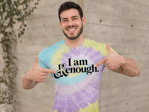 Vista 2 de Expression Tees I Am Kenough Barbenheimer - Body de una pieza y camiseta para niños pequeños