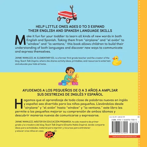 Vista 10 de 100 First Words for Toddlers English-Spanish Bilingual 100 primeras palabras para niños pequeños Inglés - Español Bilingüe