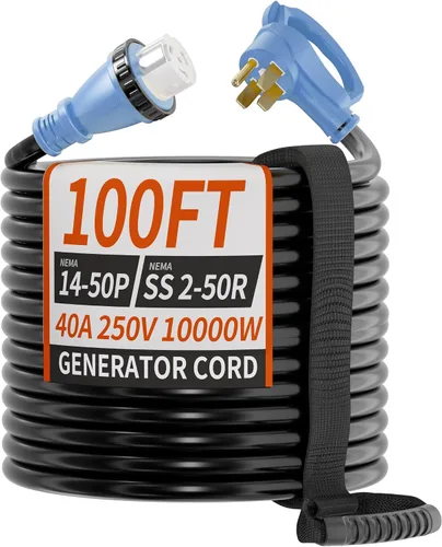 Vista 11 de PlugSaf - Cable generador de 50 amperios, cable de extensión RV de 25 pies