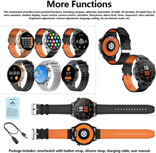 Vista 8 de Smart Watch for Men Built-in GPS(Answer/Make Call/Text), 1.46" AI Smartwatch for Android Phones/iPhone, 100+ Sport Mode Fitness Tracker with