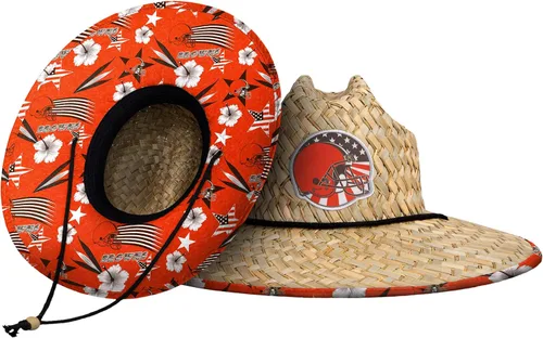 Vista 76 de FOCO - Sombrero de paja con logotipo de equipo universitario de NCAA y estampado floral para hombre Americana