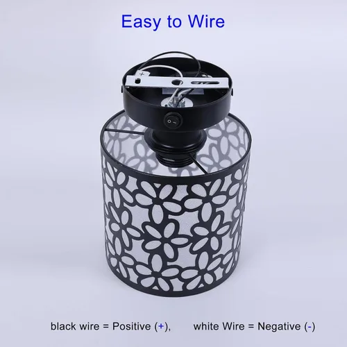 Vista 4 de Lámpara Colgante para Comedor de RV, Incluye 1 Bombilla LED Reemplazable, Luz Interior de 12V para RV con Interruptor, Forma de Flor Enrrollada