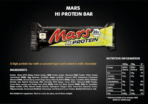 Vista 7 de Mars Barra de Proteína Hi (12 x 2.08 oz) - Caramelo Salado