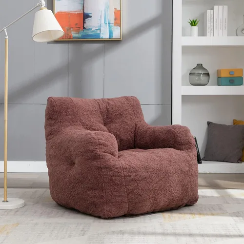 Vista 21 de kevinplus Puf - Silla individual con acento de sofá, mullida, moderna, de espuma suave copetuda, silla de ocio de espuma de alta resistencia