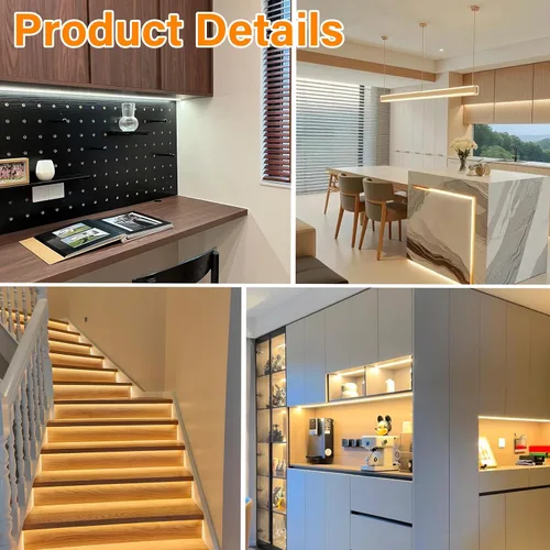 Vista 7 de 20 piezas de conectores de tira de luz LED premium HFACOWK, conector de luz LED soldado sin soldadura transparente de 2 pines de 8 mm con 10 cables