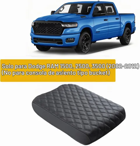 Vista 2 de GIANT PANDA Funda de consola central de ajuste personalizado para Dodge RAM 1500 2500 3500 2002 2003 2004 2005 2006 2007 2008 2009 2010 2011 2012