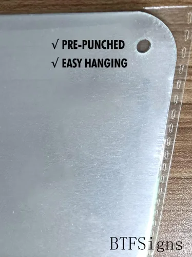 Vista 2 de Señales de advertencia de aluminio para decoración al aire libre, 8 x 12 pulgadas