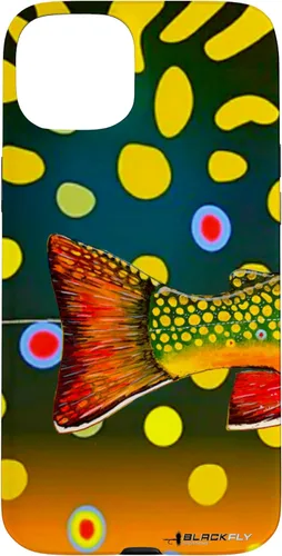 Vista 9 de Brook Trout Fly Fishing Trout Skin Phone Case by Black Fly Case for iPhone 17