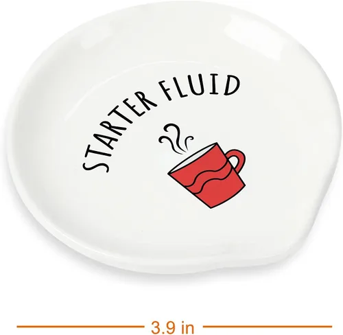 Vista 3 de TUNGURIS Divertido soporte para cucharas de café, accesorios de barra de café, soporte para cuchara de café, soporte para cuchara de cerámica