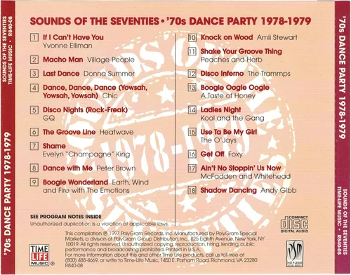 Vista 2 de Time Life 70's Dance Party Sounds of the Seventies 1978-1979