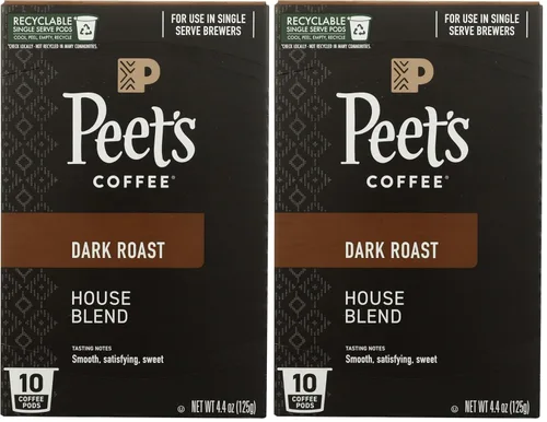 Vista 9 de Peet's Coffee, Cápsulas K-Cup Dark Roast para cafeteras Keurig – Major Dickason's Blend de 10 unidades (1 caja de 10 cápsulas K-Cup) el embalaje