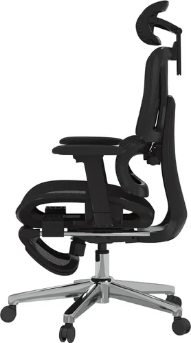 Vista 12 de FLEXISPOT ErgoX - Silla de oficina ergonómica premium con reposapiés, reposabrazos 3D ajustables, soporte lumbar dinámico, función de reclinación e