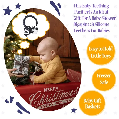 Vista 6 de BIGSPINACH Mordedor de momia y lindo anillo de la parca para actividades de Halloween, diseñado con un anillo lleno de baches para calmar