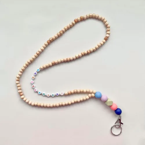 Vista 7 de Magik Cordón personalizado hecho a mano para enfermera, profesor, para llaves, identificación, identificación, collar, cadena de cuentas de silicona