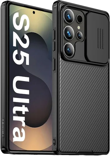 Vista 15 de Mangix Funda para Samsung Galaxy S22 Ultra con cubierta para cámara, delgada funda protectora de policarbonato delgado a prueba de golpes con Negro
