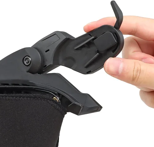 Vista 2 de Se puede conectar rápidamente a la pistola de aire táctica, casco rápido, gafas de seguridad tácticas de 2 lentes de color, con rieles ARC