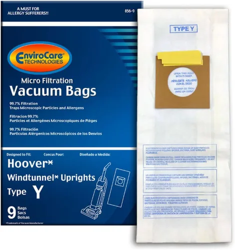 EnviroCare Replacement Micro Filtration Vacuum Bags Made to Fit Hoover Windtunnel Upright Type Y 9 pack