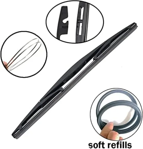 Vista 3 de LMMPP Rear wiper blade 14" for Nissan for X-Trail T31 2007 2008 2009 2010 2011 2012 Car rear windshield wiper rear wiper blade