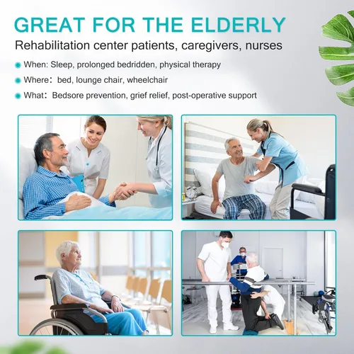 Vista 2 de Almohada de cuña lateral 3 en 1, almohada de cuña para aliviar el dolor de espalda, cuñas de espuma para colocar en la cama, cuñas de Verde