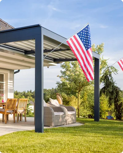 Vista 7 de Paquete de 2 anillos de poste de bandera de aleación de aluminio, anillos de montaje de bandera giratorios de 360 grados, kit de poste de bandera