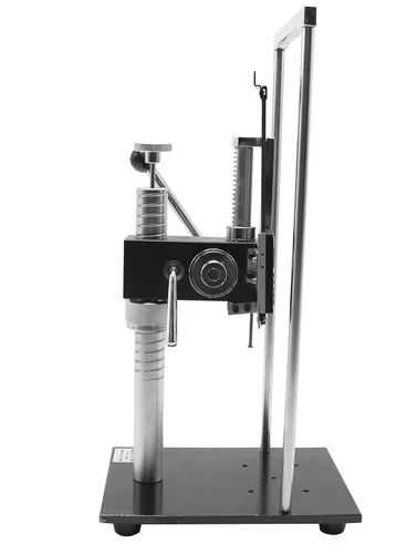 Vista 3 de CGOLDENWALL Nuevo soporte de prueba manual de prensa manual para Anlog&Digital Force Push Pull Gauge Test Stand 500N/110.2 lbs Carrera: 3.543 in