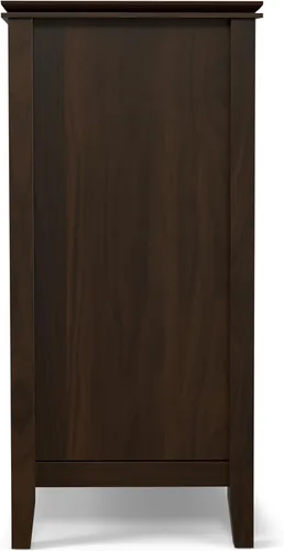 Vista 45 de SIMPLIHOME Artisan Solid Wood Wide TV Media Stand for TVs
