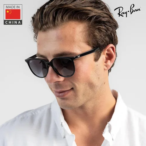 Vista 6 de Ray-Ban RB4378 Square Shaped Sunglasses for Men & Women with Official RAYBAN Eyewear Kit