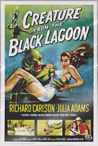 Creature From The Black Lagoon - Movie Poster (Regular Style) (Size: 24" x 36") (Laminated Poster)