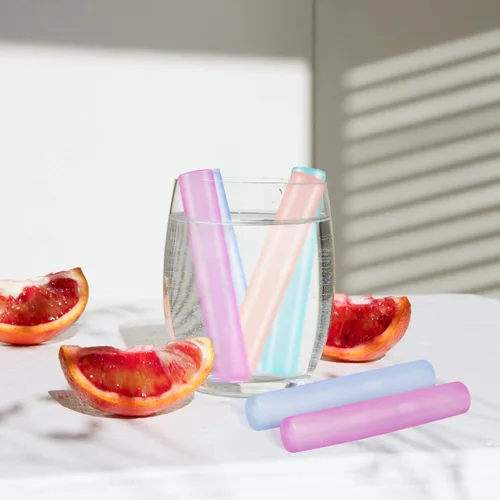 Vista 5 de 12 paquetes de cubitos de hielo reutilizables que cambian de color para bebidas, barra de hielo reutilizable para botellas de agua de congelación