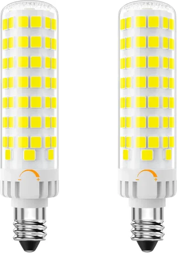 Bombilla LED E11 regulable, JDE11 120 V 100 W equivalente a halógeno, base de mini candelabro T3/T4, 6000 K luz blanca diurna, 10 W, 1000 lúmenes,