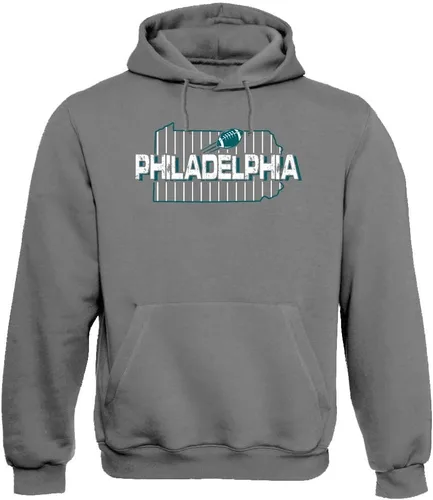 Vista 21 de Xtreme Apparrel Team Field Map Men's Hoodie Sweatshirt for Football Fans