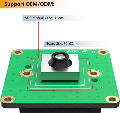 Vista 17 de Módulo de cámara de enfoque automático de 12MP para Raspberry Pi, sensor IMX708, FOV de 75°, HDR, compatible con Pi 5,4,3, Zero, CM4